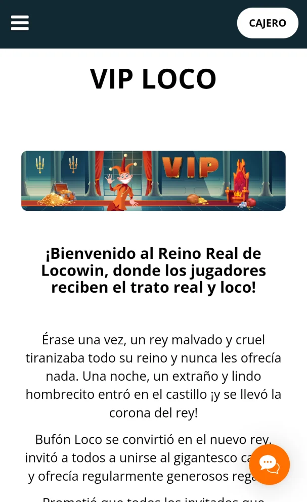 Programa Vip en la aplicaci&oacute;n Locowin