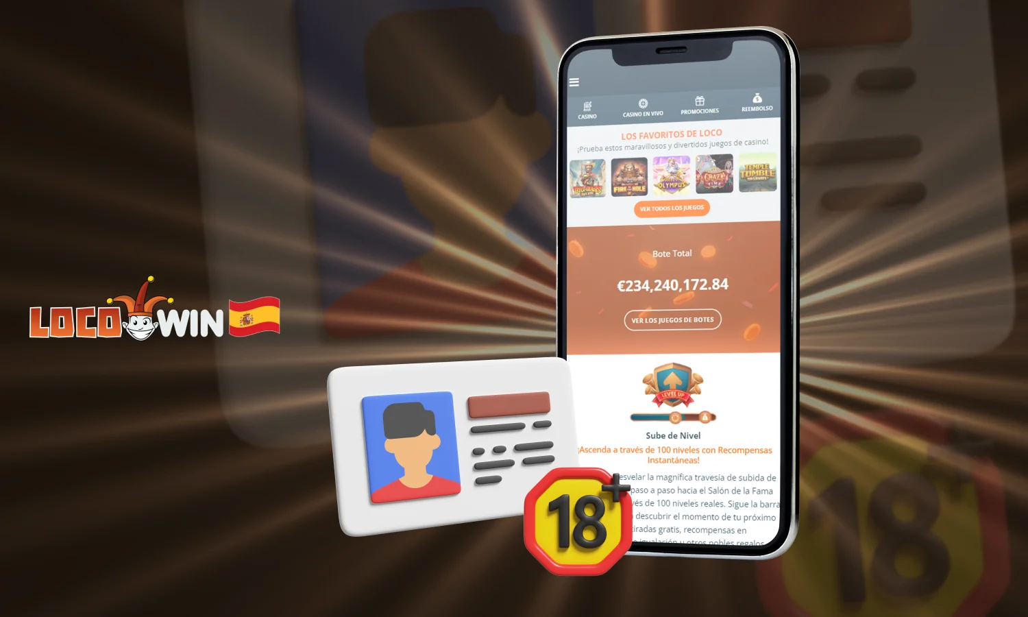 Verificaci&oacute;n en Locowin Casino para espa&ntilde;oles