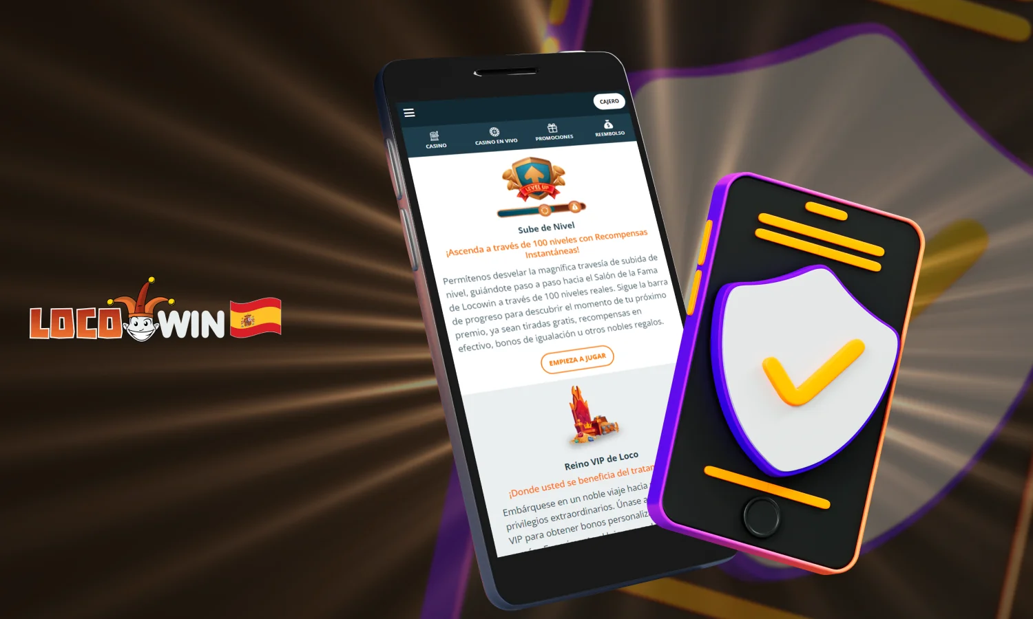 Funciones de seguridad en la aplicaci&oacute;n Locowin